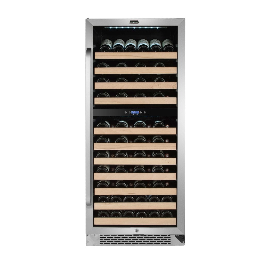 Whynter 24" 92-Bottle Dual Zone Built-In Wine Refrigerator with LED Display BWR-0922DZ