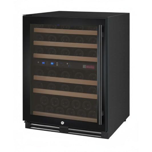 Allavino 56-Bottle Dual Zone Built-In Wine Refrigerator FlexCount in Black VSWR56-2BL20