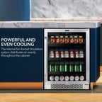 Whynter BBR-148SB 182-Can Built-In Beverage Refrigerator