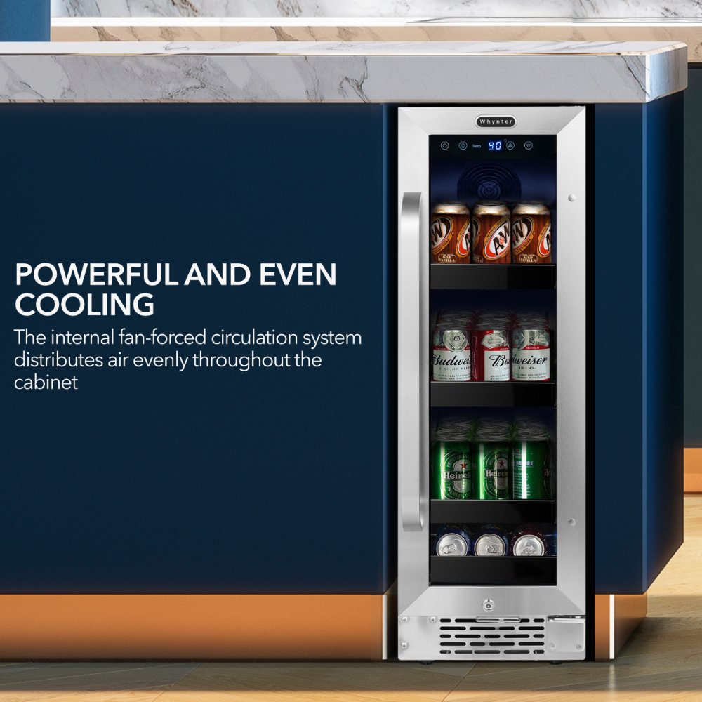 Whynter BBR-638SB 76-Can Built-In Beverage Refrigerator
