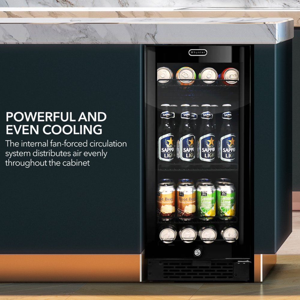 Whynter BBR-801BG 128-Can Built-In Beverage Refrigerator