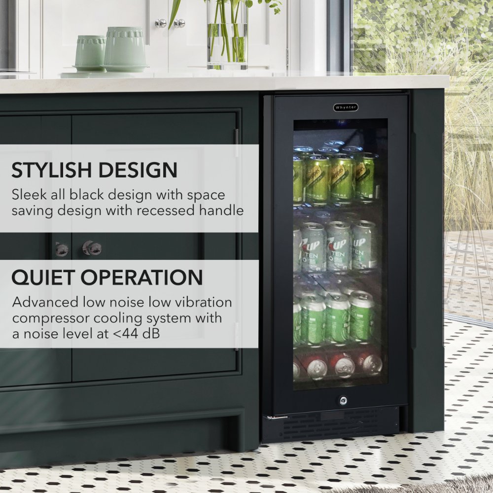Whynter BBR-801BG 128-Can Built-In Beverage Refrigerator