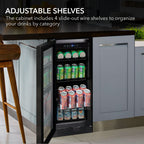 Whynter BBR-801BG 128-Can Built-In Beverage Refrigerator