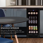 Whynter BBR-801BG 128-Can Built-In Beverage Refrigerator