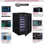Allavino BDW5034S-1BSR 50-Bottle Single Zone Wine Refrigerator