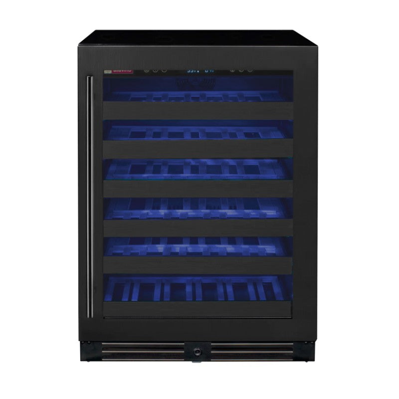 Allavino Wine Refrigerator 50 Bottle Single Zone Black Stainless – BDW5034S-1BSR