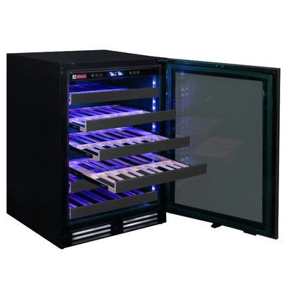 Allavino Wine Refrigerator 50 Bottle Single Zone Black Stainless – BDW5034S-1BSR