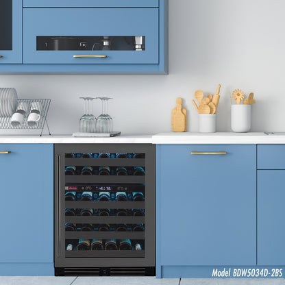 Allavino Reserva Wine Cooler 50 Bottle Dual Zone Black Stainless – BDW5034D-2BSR
