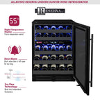Allavino BDW5034D-2BSR 50-Bottle Dual Zone Wine Refrigerator