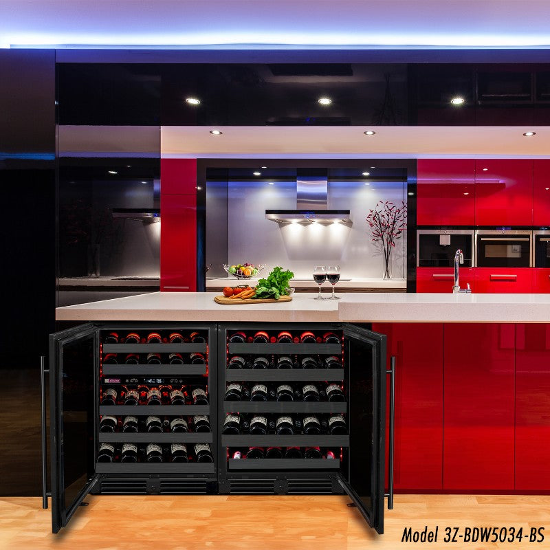 Allavino BDW5034D-2BSR 50-Bottle Dual Zone Wine Refrigerator