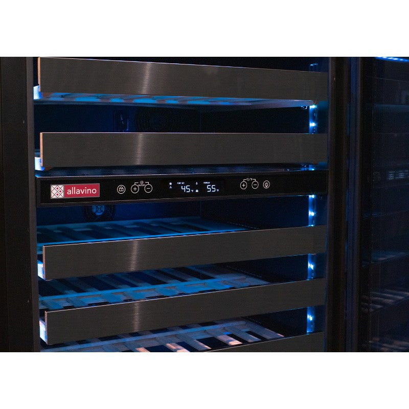Allavino BDW5034D-2BSR 50-Bottle Dual Zone Wine Refrigerator