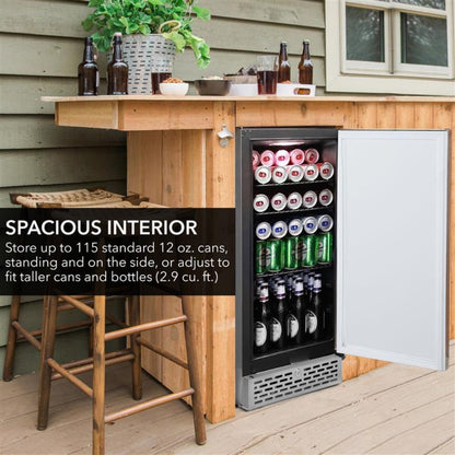 Whynter Beverage Outdoor Refrigerator & Beer Keg Froster ETL – BEF-286SB