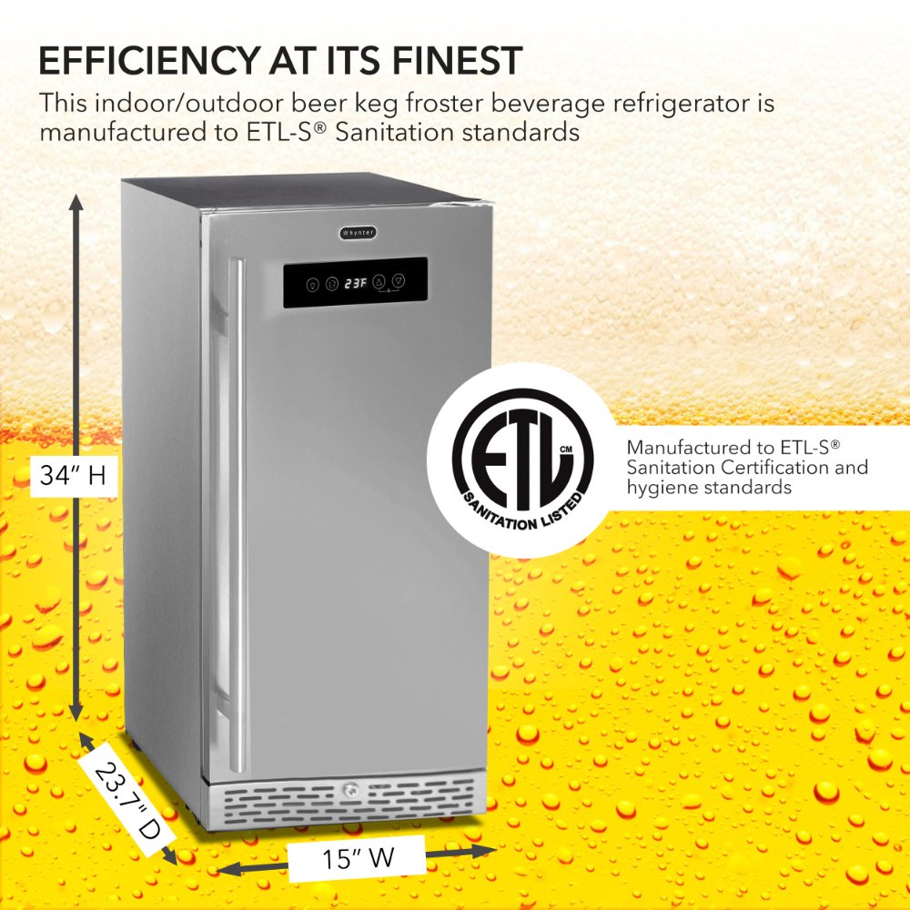 Whynter BEF-286SB 115-Can Beer Keg Refrigerator