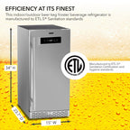 Whynter BEF-286SB 115-Can Beer Keg Refrigerator