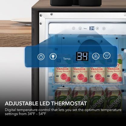 Whynter Beverage Refrigerator Indoor/Outdoor Weather-Proof Stainless BOR-326FS