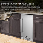 Whynter BOR-326FS 128-Can Outdoor Beverage Refrigerator