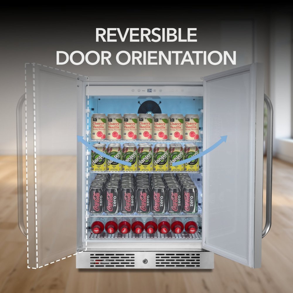 Whynter BOR-53024-SSW 166-Can Beverage Refrigerator