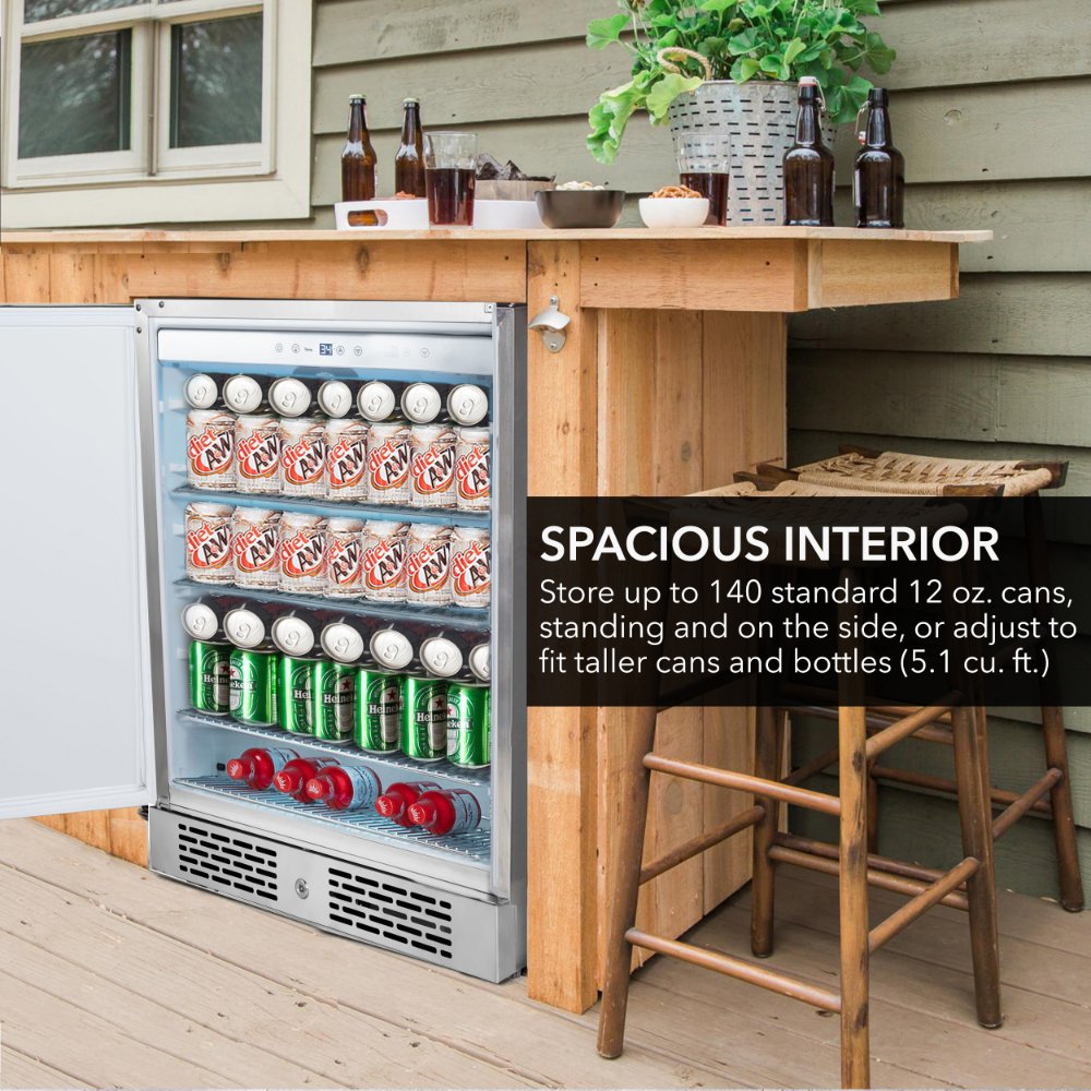 Whynter BOR-53024-SSW 166-Can Beverage Refrigerator