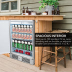 Whynter BOR-53024-SSW 166-Can Beverage Refrigerator
