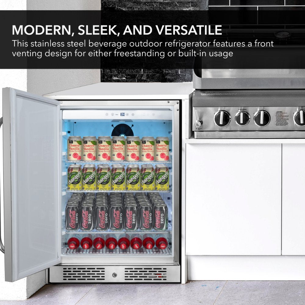 Whynter BOR-53024-SSW 166-Can Beverage Refrigerator