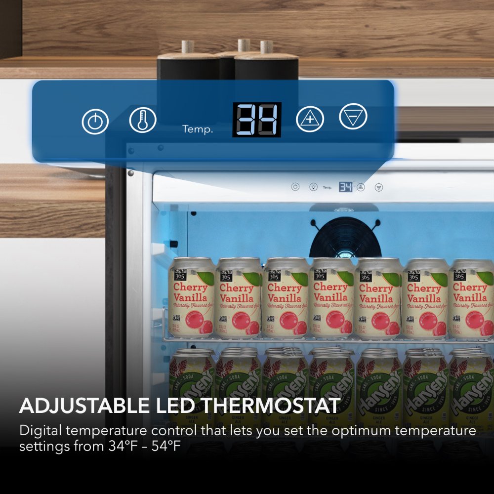 Whynter 24″ Built-In 5.3 cu. ft. Indoor/Outdoor Beverage Refrigerator w/ Lock BOR-53024-SSW