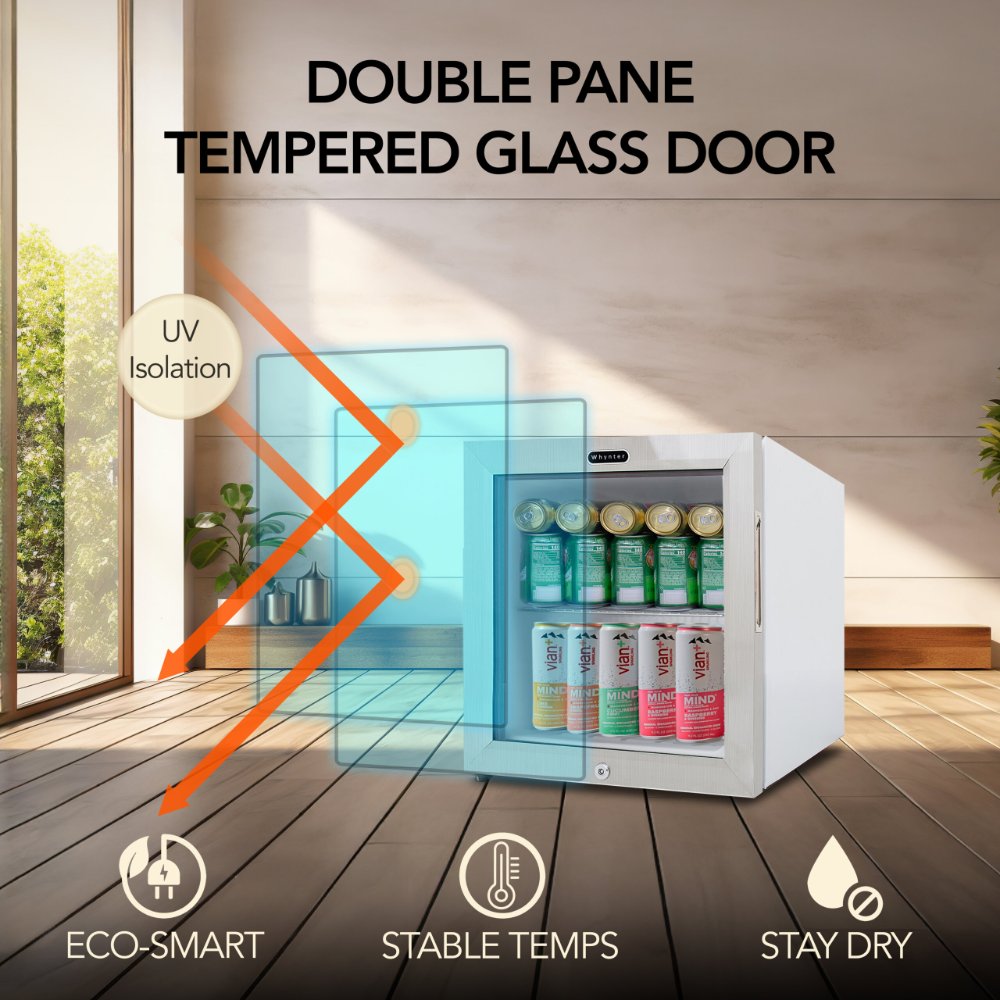 Whynter BR-062WS 68-Can Beverage Refrigerator