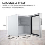 Whynter BR-062WS 68-Can Beverage Refrigerator
