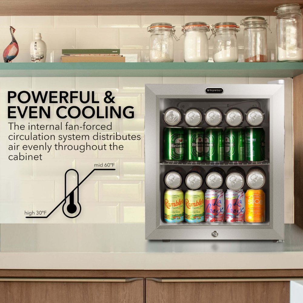 Whynter BR-062WS 68-Can Beverage Refrigerator