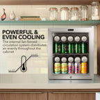 Whynter BR-062WS 68-Can Beverage Refrigerator