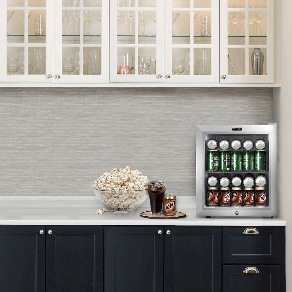 Whynter BR-062WS 17" 68-Can Freestanding Beverage Refrigerator with Lock