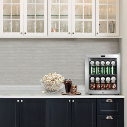 Whynter BR-062WS 17" 68-Can Freestanding Beverage Refrigerator with Lock