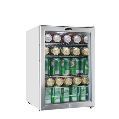 Whynter 17" 90-Can Freestanding Beverage Refrigerator with Lock BR-091WS