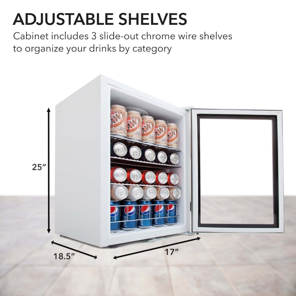 Whynter BR-091WS 98-Can Beverage Refrigerator