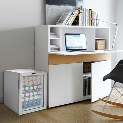 Whynter 17" 90-Can Freestanding Beverage Refrigerator with Lock BR-091WS