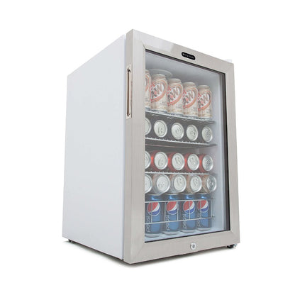 Whynter 17" 90-Can Freestanding Beverage Refrigerator with Lock BR-091WS