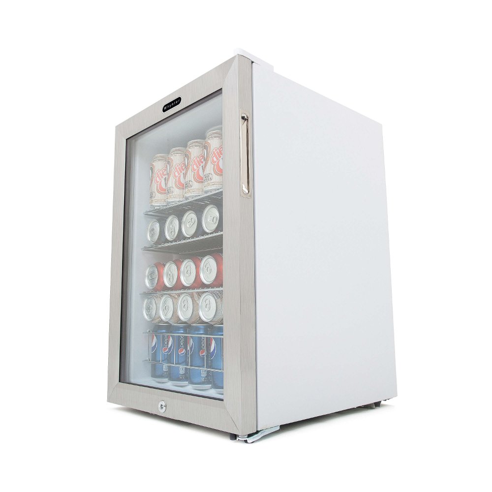 Whynter 17" 90-Can Freestanding Beverage Refrigerator with Lock BR-091WS