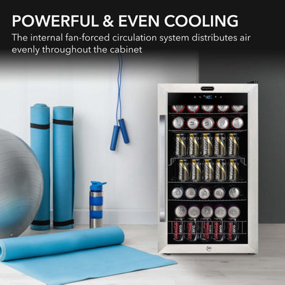 Whynter BR-1211DS 19″ 136-Can Freestanding Beverage Refrigerator with Lock