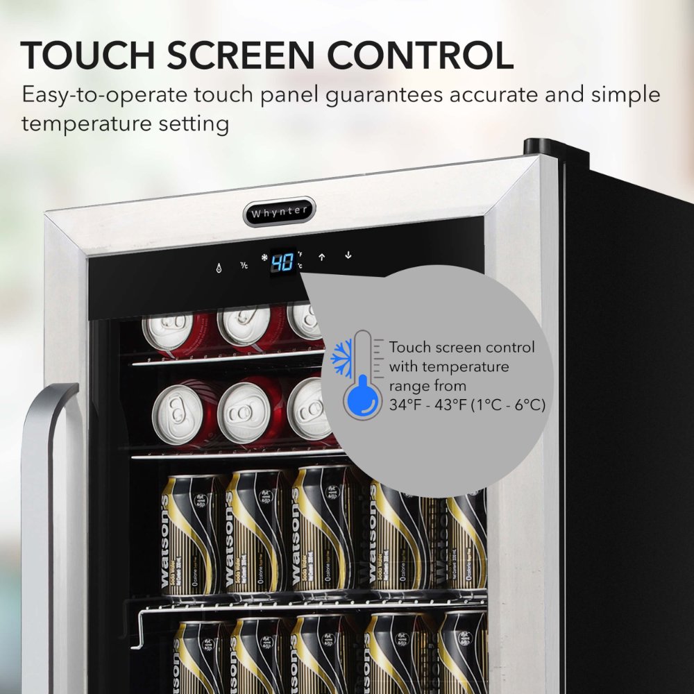 Whynter BR-1211DS 136-Can Beverage Refrigerator