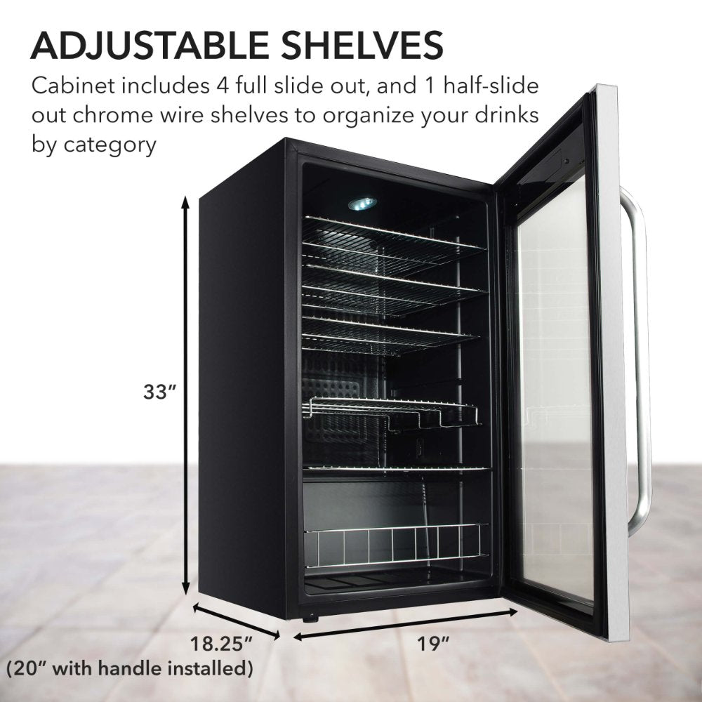 Whynter BR-1211DS 136-Can Beverage Refrigerator