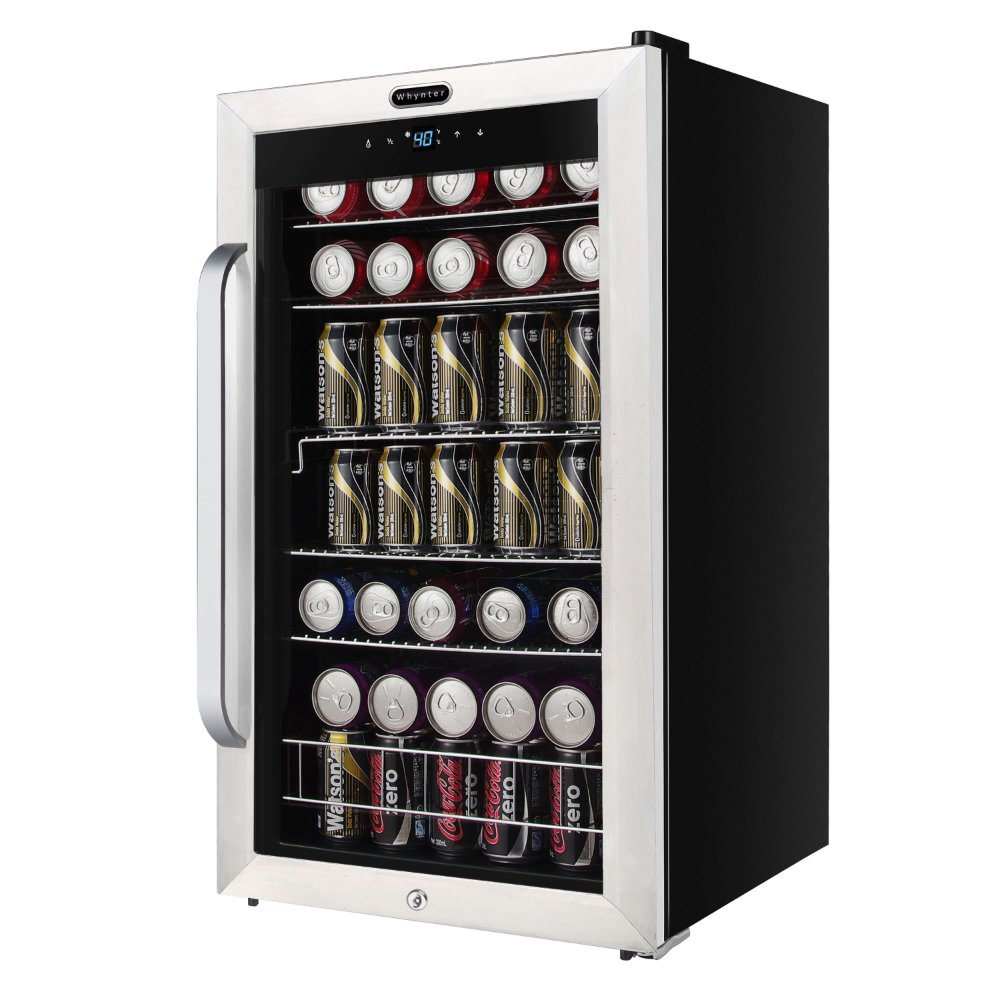 Whynter BR-1211DS 19″ 136-Can Freestanding Beverage Refrigerator with Lock