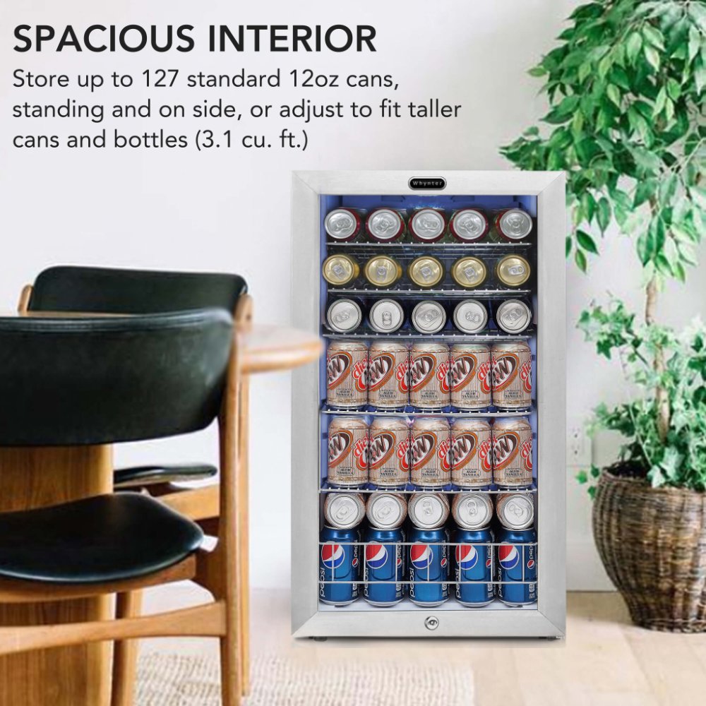 Whynter BR-128WS 127-Can Beverage Refrigerator