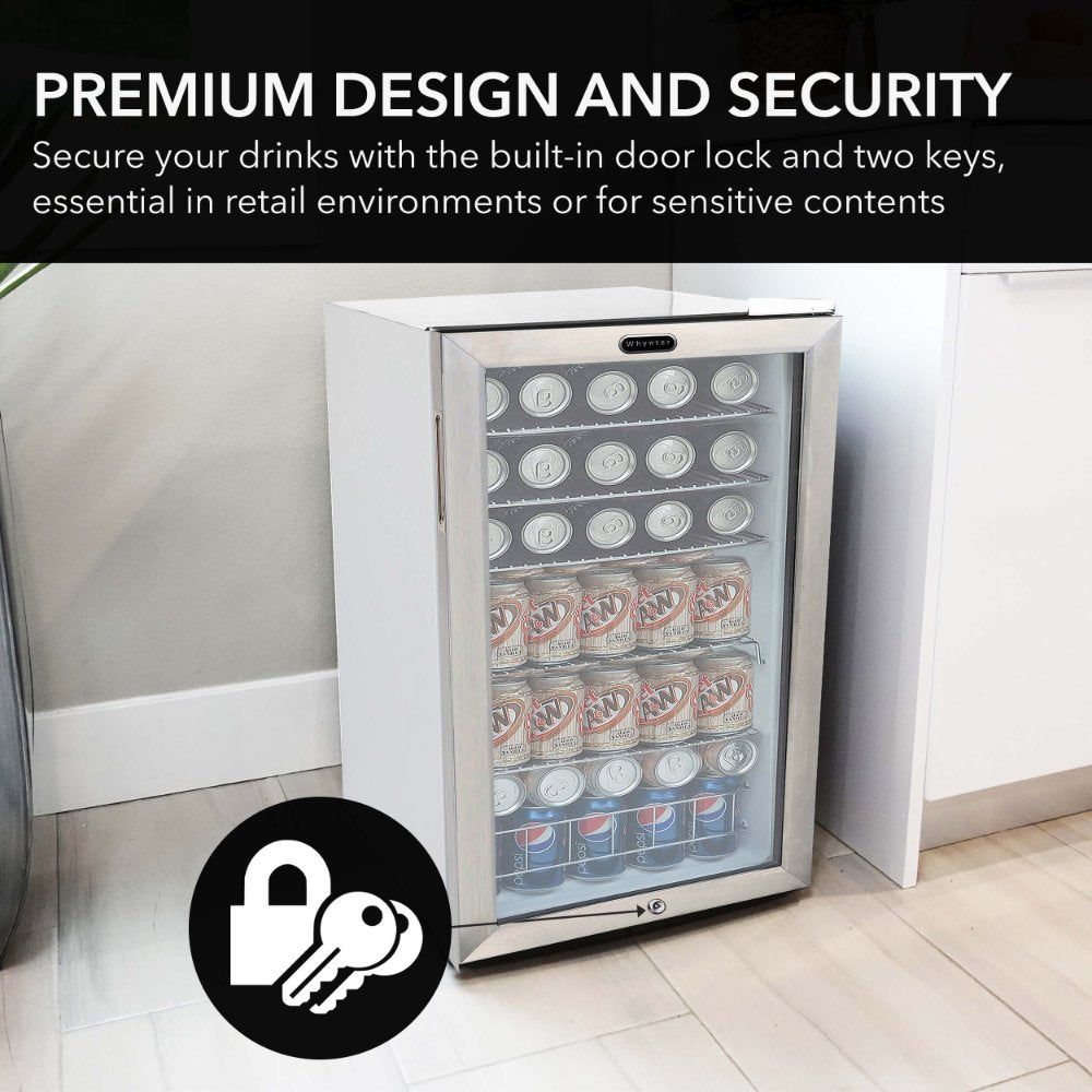 Whynter BR-128WS 127-Can Beverage Refrigerator