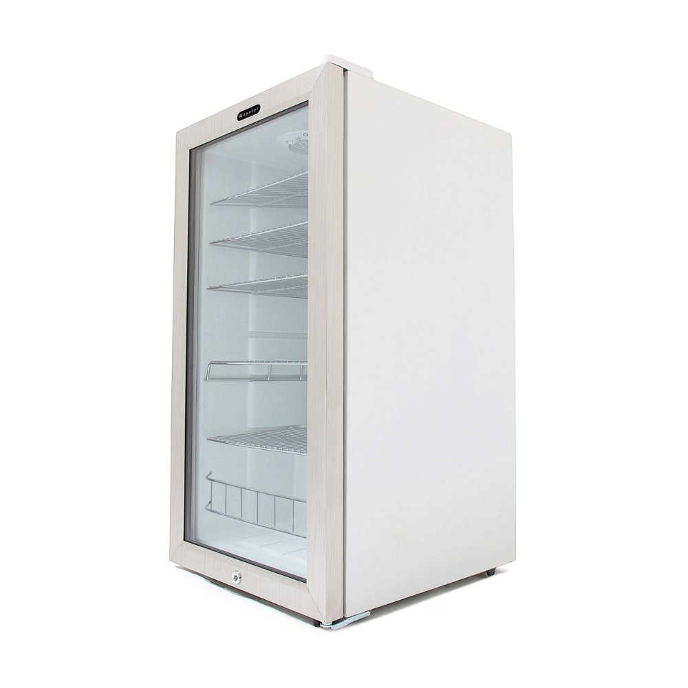 Whynter Beverage Refrigerator 127-Can Freestanding Cooler with Lock BR-128WS