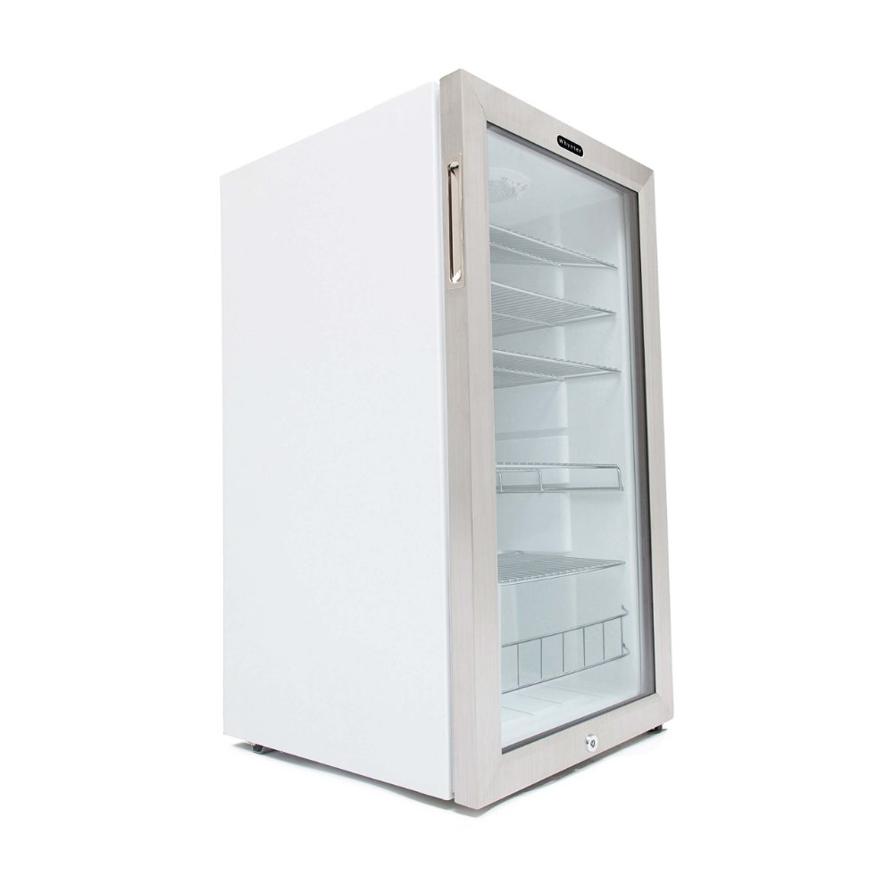 Whynter Beverage Refrigerator 127-Can Freestanding Cooler with Lock BR-128WS