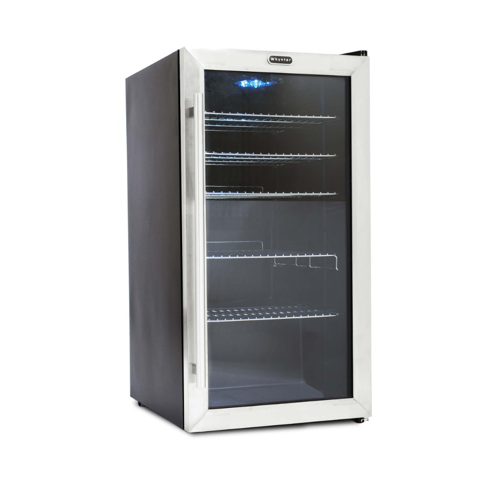 Whynter Beverage Refrigerator 127-Can Stainless Steel Cooler BR-130SB