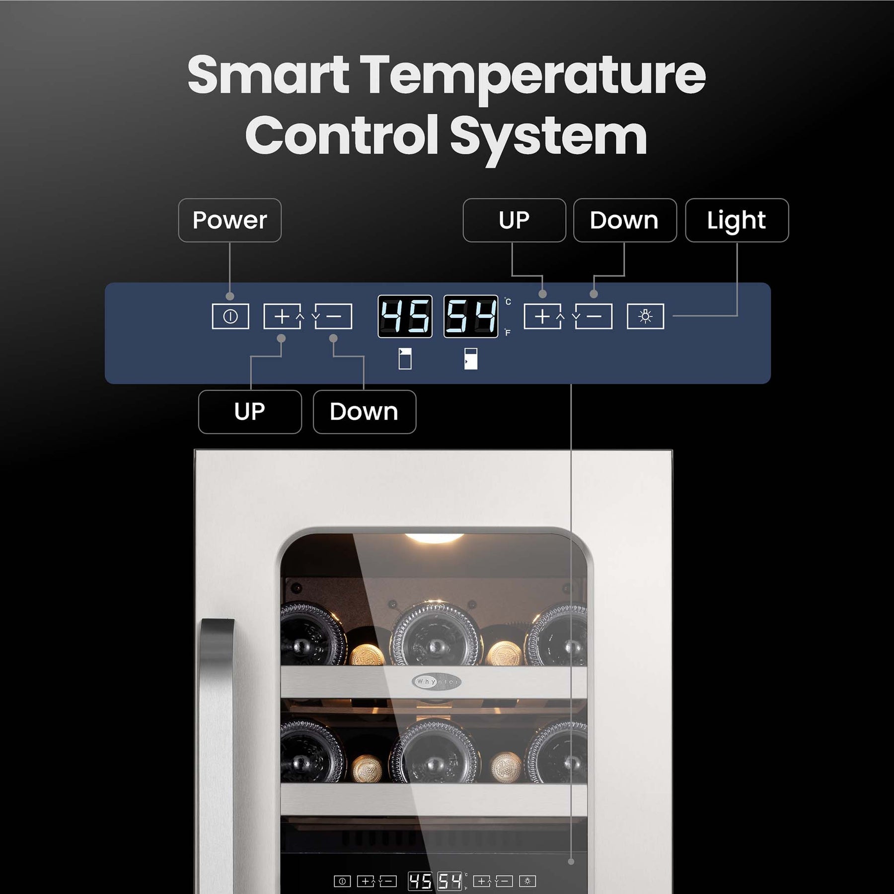 Whynter BSR-029DW 29-Bottle Dual Zone Wine Fridge