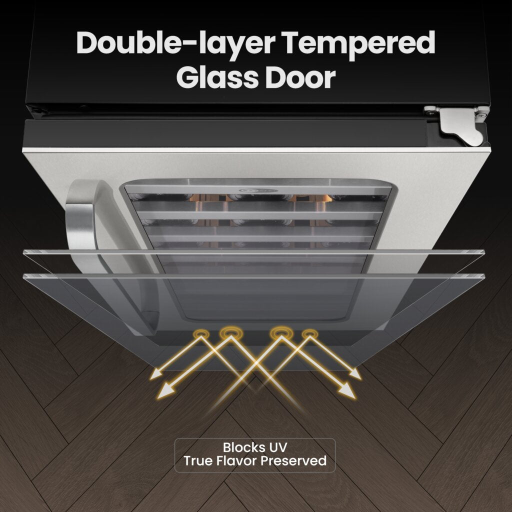 Whynter BSR-033SW 33-Bottle Built-In Wine Fridge