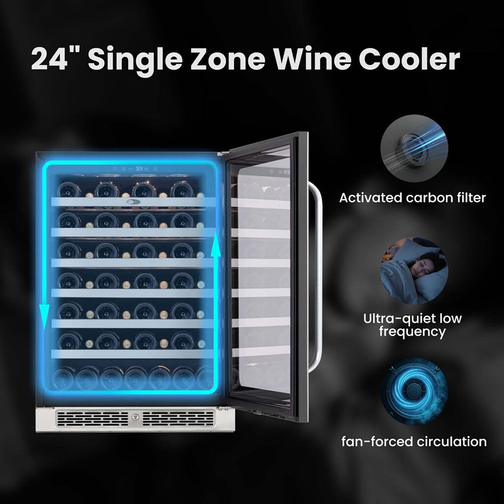 Whynter BSR-054SW 54-Bottle Built-In Wine Fridge