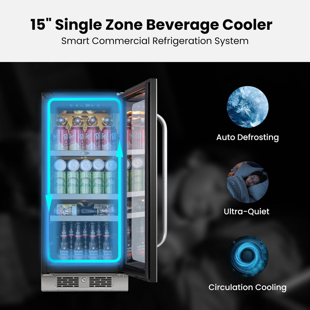 Whynter BSR-080SB 128-Can Built-In Beverage Fridge