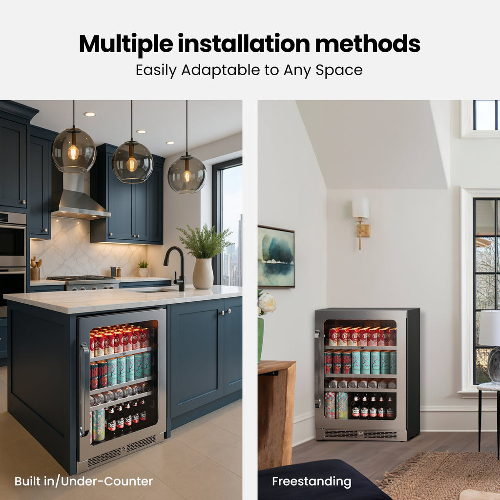 Whynter BSR-140SB 166-Can Built-In Beverage Fridge